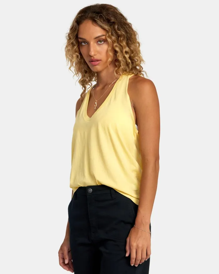 RVCA Tees Tanks Minted Tank Top Golden 8211 Women