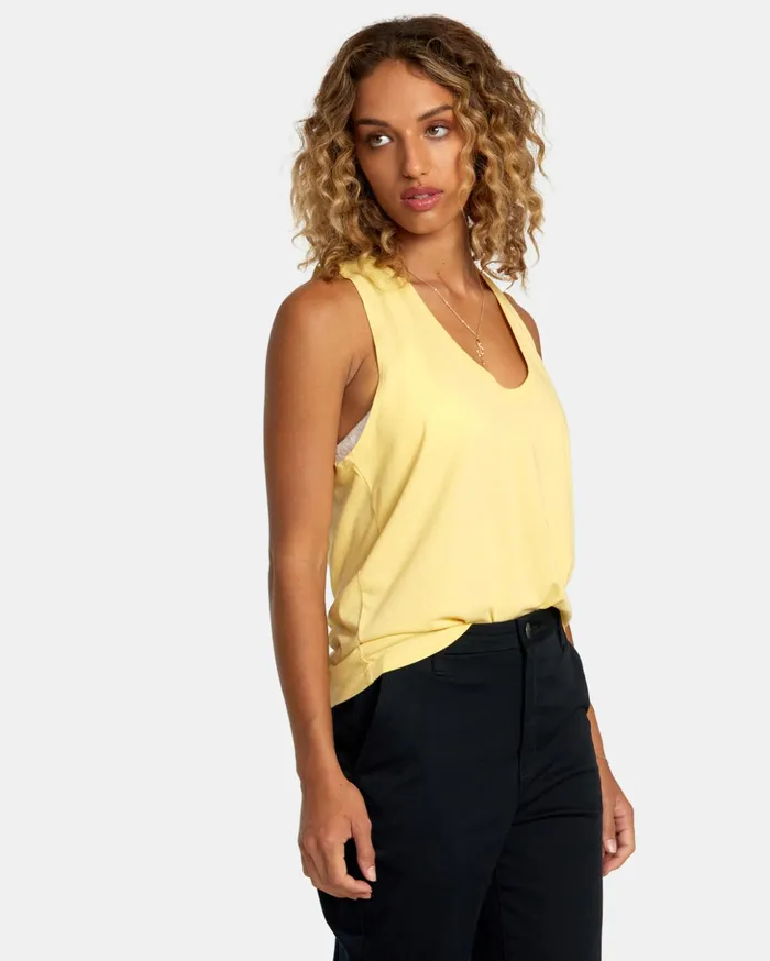 RVCA Tees Tanks Minted Tank Top Golden 8211 Women