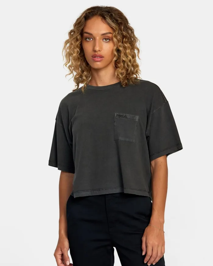 RVCA Tees Tanks PTC Tee Rvca Black 8211 Women