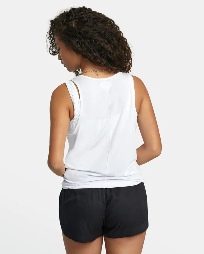 RVCA Tops Minted Tank Top Whisper White 8211 Women