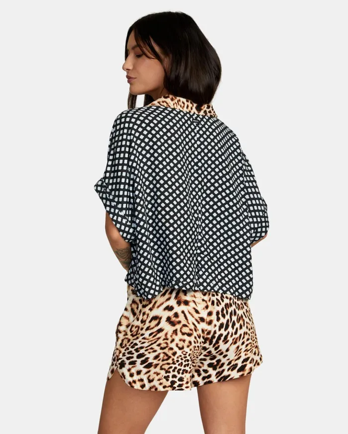 RVCA Tops Speakeasy Button Down Top Multi 8211 Women