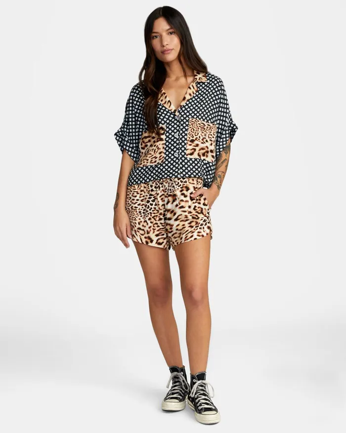 RVCA Tops Speakeasy Button Down Top Multi 8211 Women