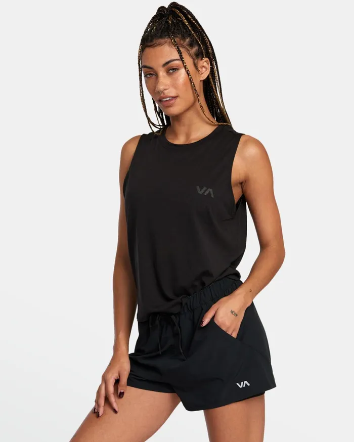 RVCA Tops VA 2 Sports Tank Top Black 8211 Women