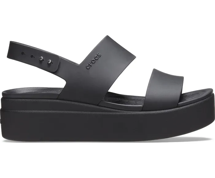 Sandals Crocs Brooklyn Low Wedge Black Black Crocs Women