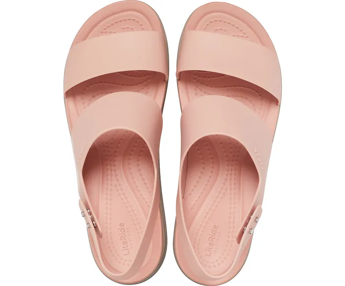 Sandals Crocs Brooklyn Low Wedge Pale Blush Mushroom Crocs Women