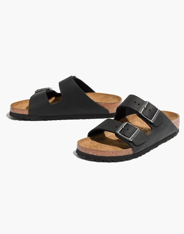 Sandals Women Madewell Birkenstock Arizona Sandals In BirkoFlor True Black