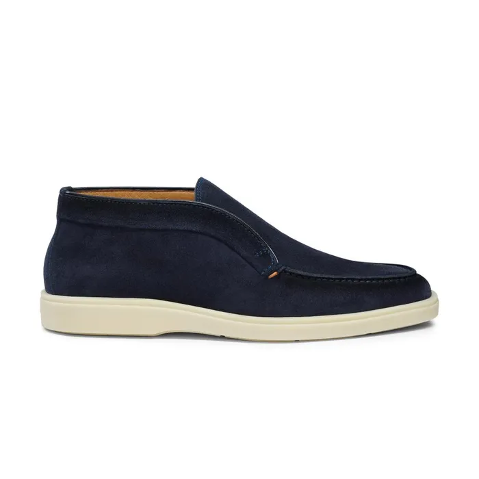 Santoni Blue Suede Desert Boot Men Boots