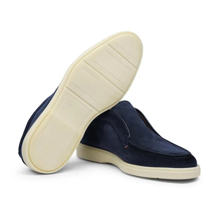 Santoni Blue Suede Desert Boot Men Boots