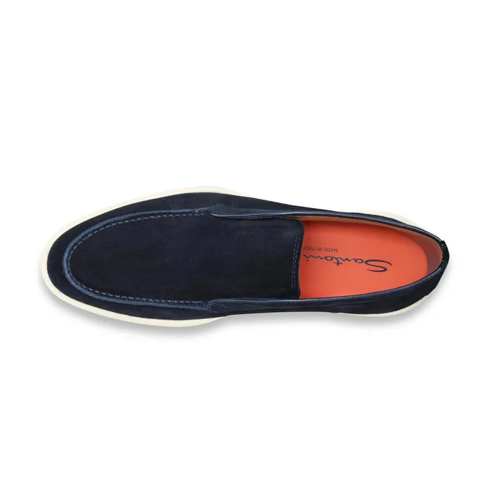 Santoni Blue Suede Desert Boot Men Boots