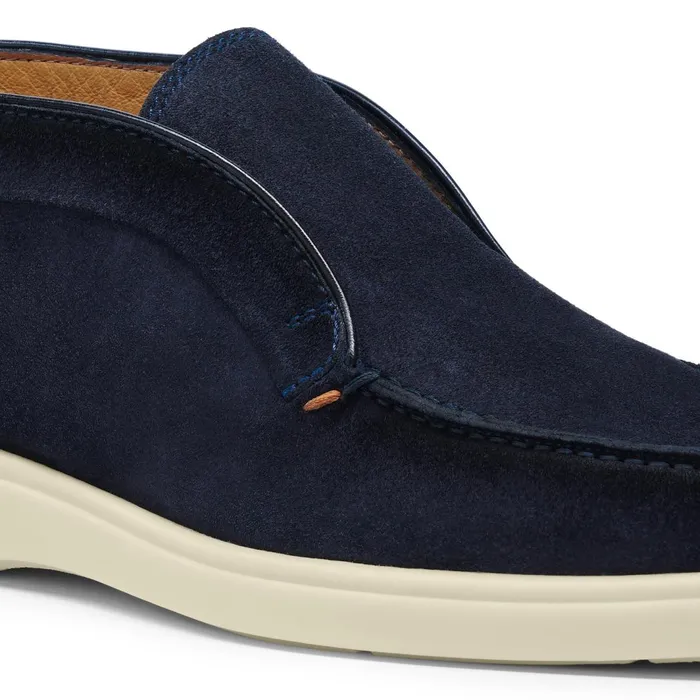 Santoni Blue Suede Desert Boot Men Boots