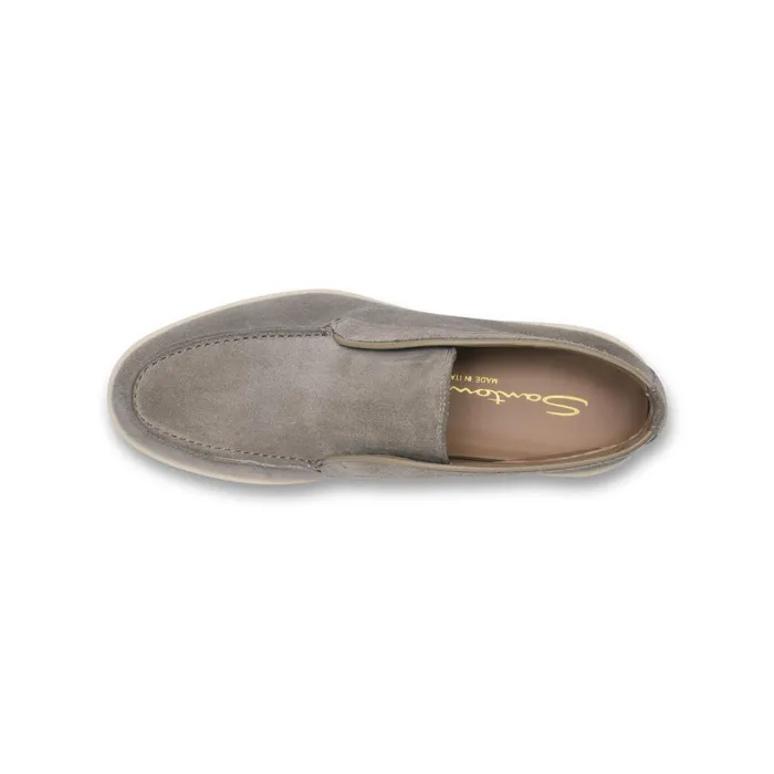 Santoni Grey Suede SlipOn Sneaker Women Sneakers