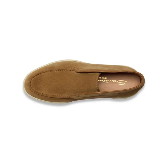 Santoni Light Brown Suede Desert Boot Women Boots and Ankle Boots
