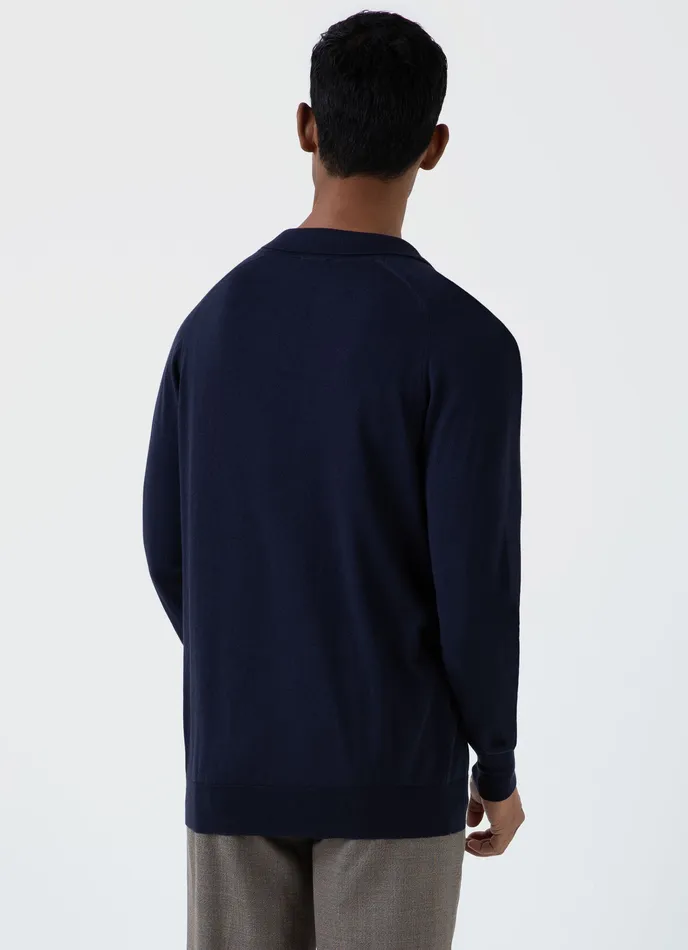 Sea Island Cashmere Polo Shirt Navy Polo Shirts ussunspel Men Sea Island Cashmere Polo Shirt Navy Polo Shirts ussunspel Men