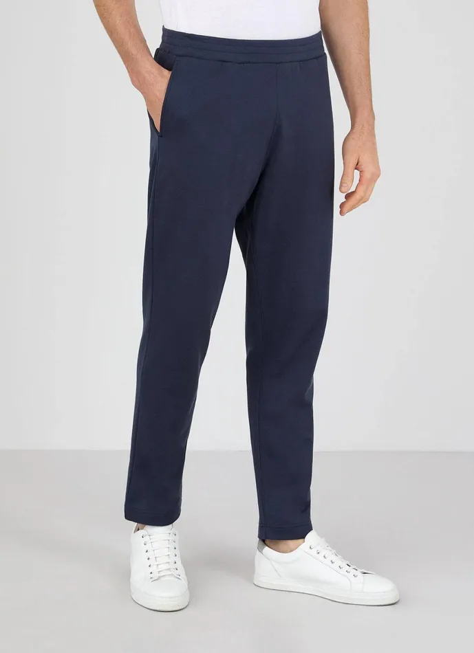 Sea Island Cotton Sweatpants Navy Men SUNSPEL Sweatshirts and Sweatpants