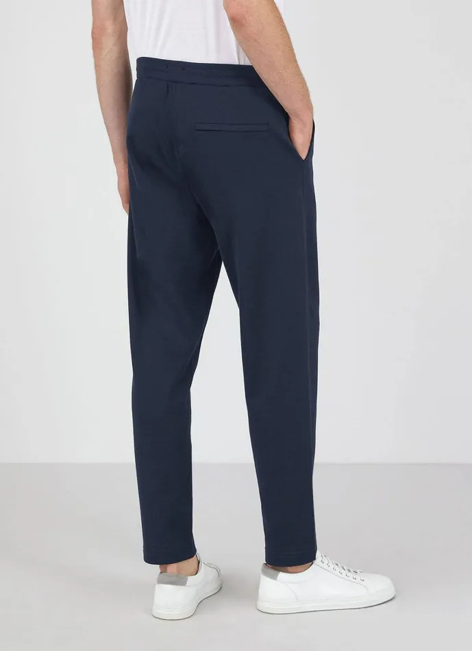 Sea Island Cotton Sweatpants Navy Men SUNSPEL Sweatshirts and Sweatpants