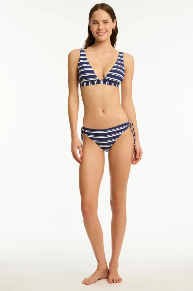 Sea Level Bottoms Biarritz Tie Side Cheeky Pant Biarritz French Navy 8211 Women