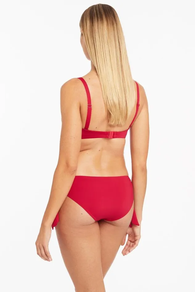 Sea Level Bottoms Eco Essentials Tie Side Regular Pant Eco Essentials Red 8211 Women
