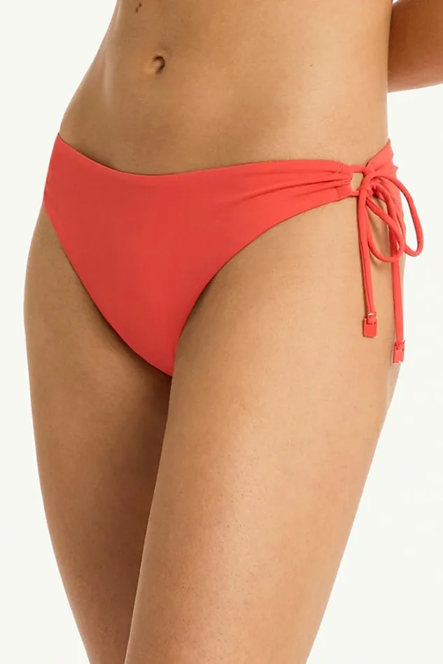 Sea Level Bottoms Essentials Edit Tie Side Cheeky Pant Eco Essentials Flame 8211 Women