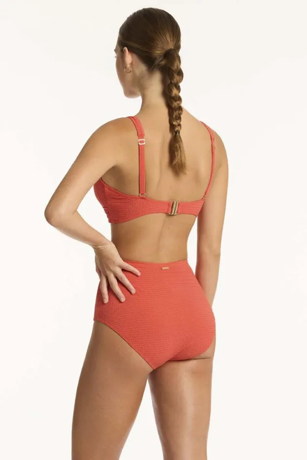 Sea Level Bottoms Messina Panelled High Waist Pant Messina Flame 8211 Women