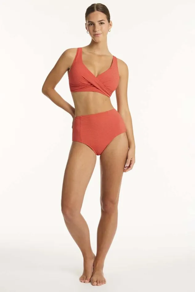 Sea Level Bottoms Messina Panelled High Waist Pant Messina Flame 8211 Women