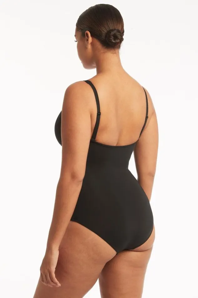 Sea Level One Pieces Eco Essentials Cross Front One Piece Eco Essentials Black 8211 Women Sea Level One Pieces Eco Essentials Cross Front One Piece Eco Essentials Black 8211 Women