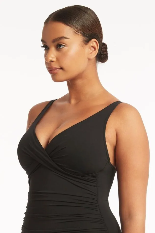 Sea Level One Pieces Eco Essentials Cross Front One Piece Eco Essentials Black 8211 Women Sea Level One Pieces Eco Essentials Cross Front One Piece Eco Essentials Black 8211 Women