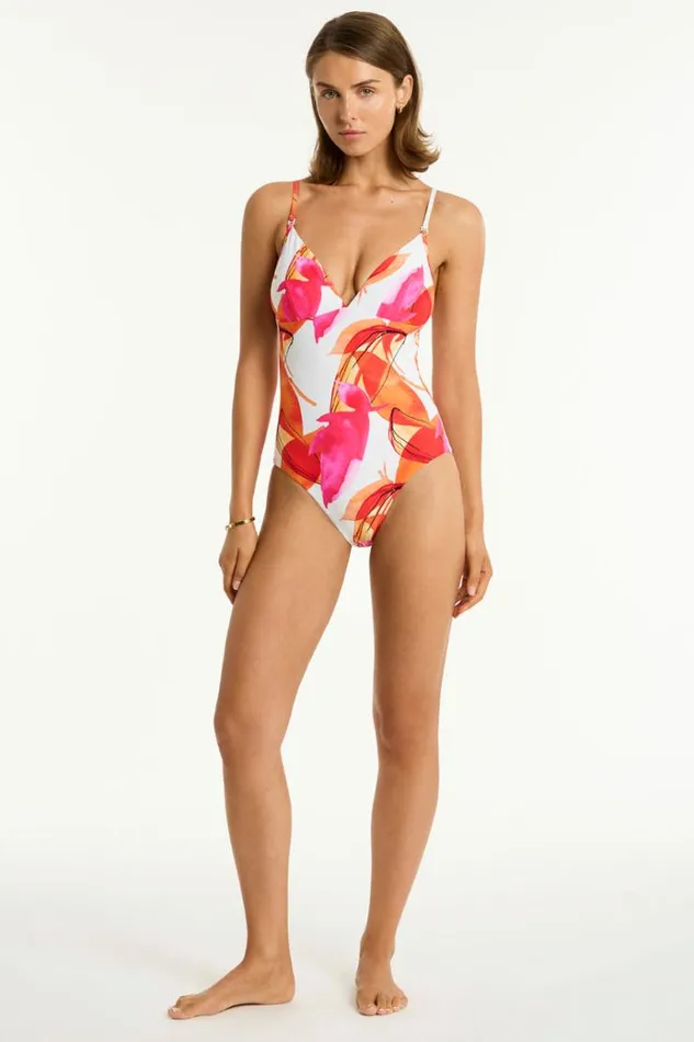Sea Level One Pieces Sublime Cross Back Tri One Piece Sublime Flame 8211 Women