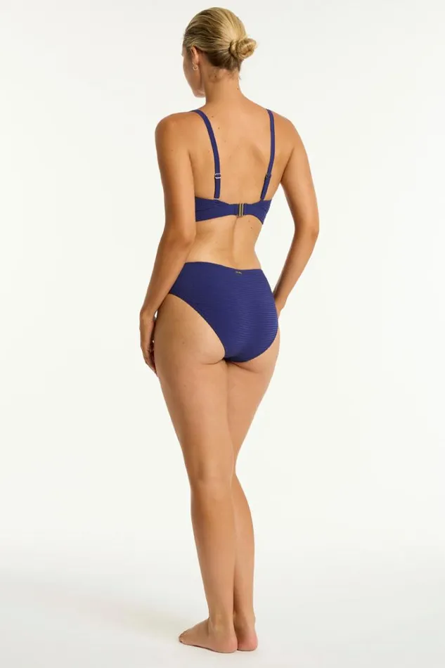 Sea Level Tops Messina Tie Front DDE Bralette Messina French Navy 8211 Women