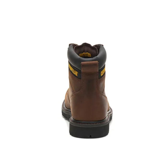 Second Shift Steel Toe Work Boot Dark Brown Men Cat Footwear Boots