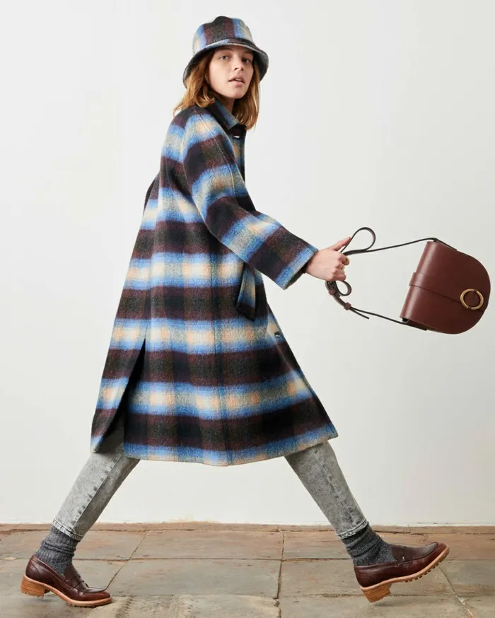 Sessn Womens Accessories Winter bobby Blueberry Checks Gift for Friend