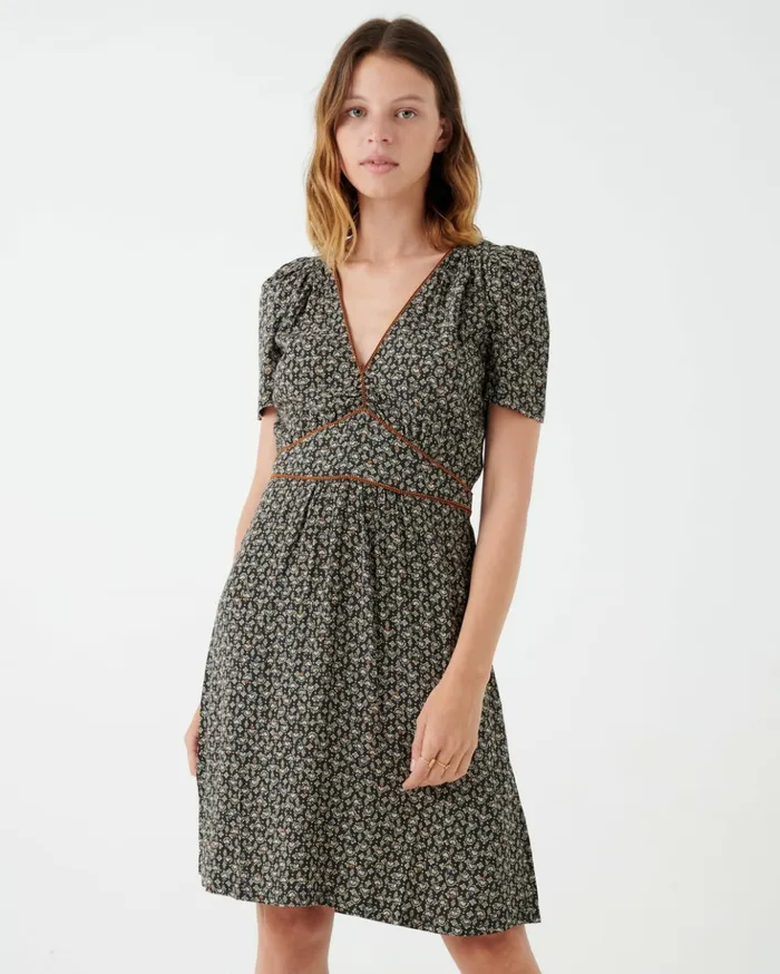 Sessn Womens Dresses Jimama Coffee Blue Orozco