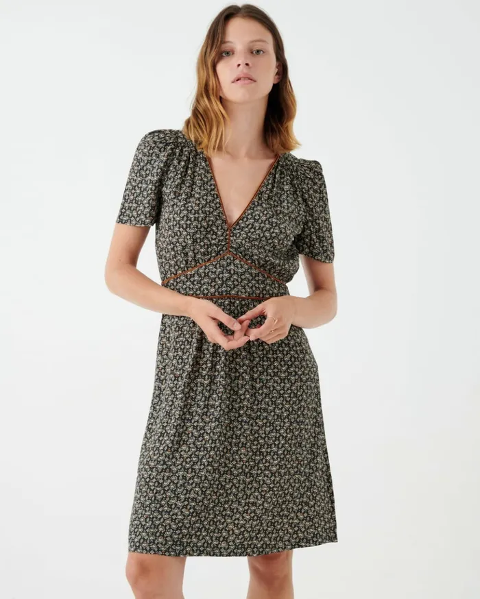 Sessn Womens Dresses Jimama Coffee Blue Orozco