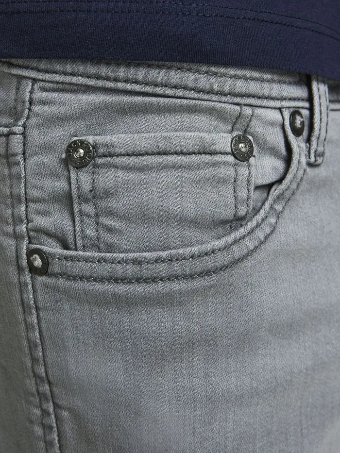 Shirts JACK and JONES Junior BOYS RICK ORIGINAL AGI 008 DENIM SHORTS Grey Grey Denim Gift Ideas