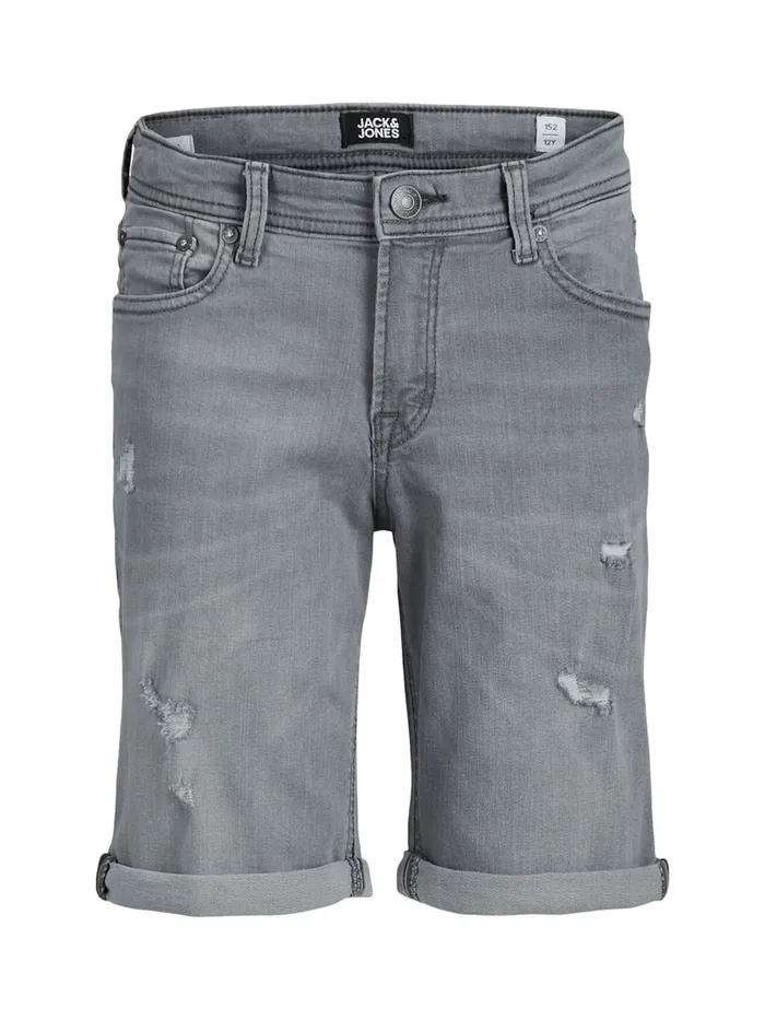 Shirts JACK and JONES Junior BOYS RICK ORIGINAL AGI 008 DENIM SHORTS Grey Grey Denim Gift Ideas