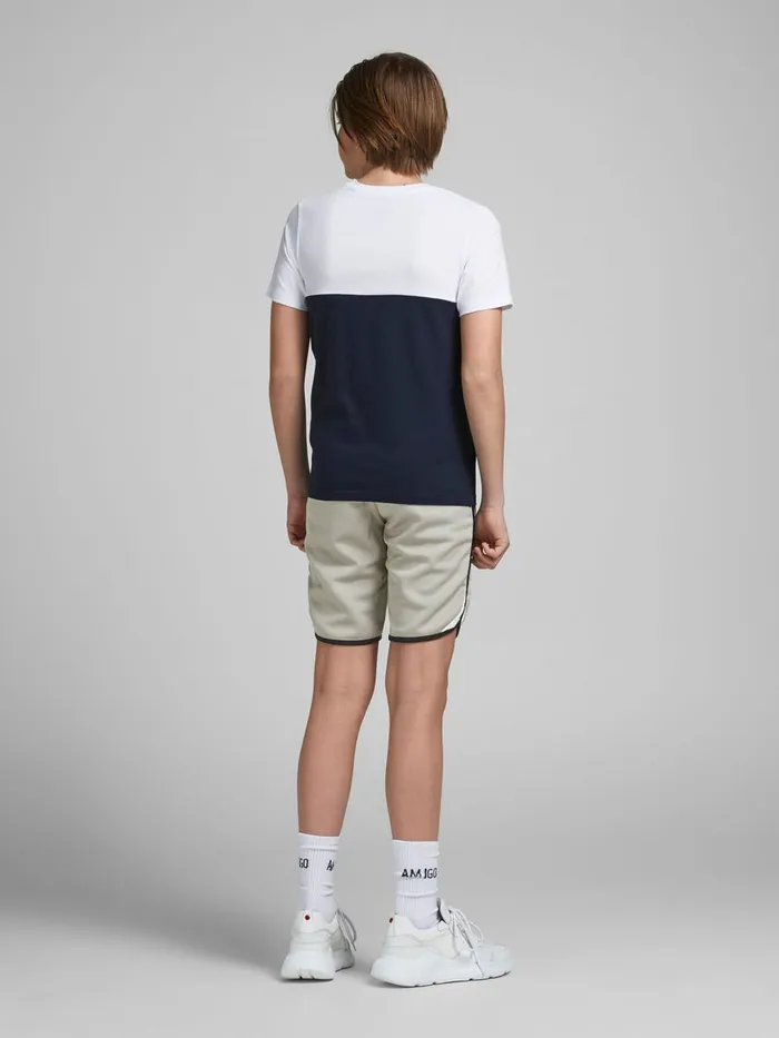 Shirts JACK and JONES Junior BOYS SWEAT SHORTS Grey Neutral Gray Cheap On Sale