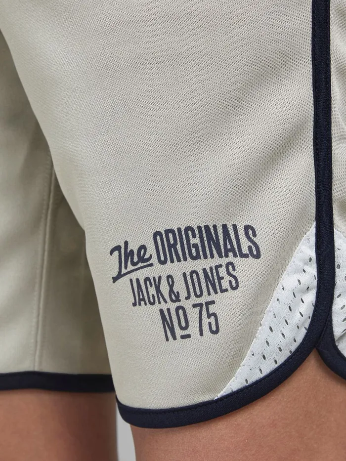 Shirts JACK and JONES Junior BOYS SWEAT SHORTS Grey Neutral Gray Cheap On Sale