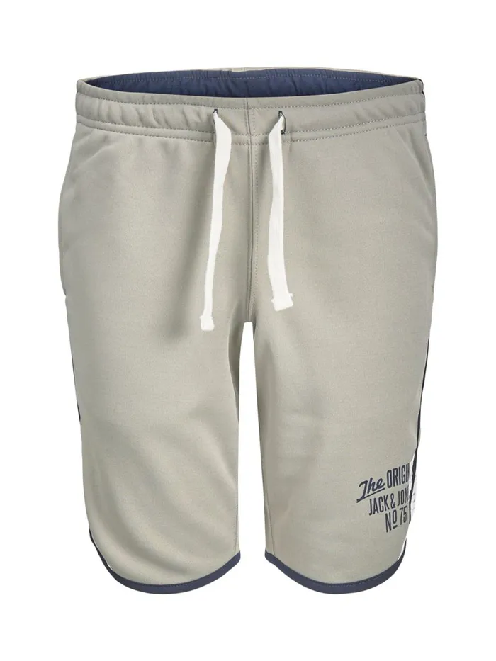 Shirts JACK and JONES Junior BOYS SWEAT SHORTS Grey Neutral Gray Cheap On Sale