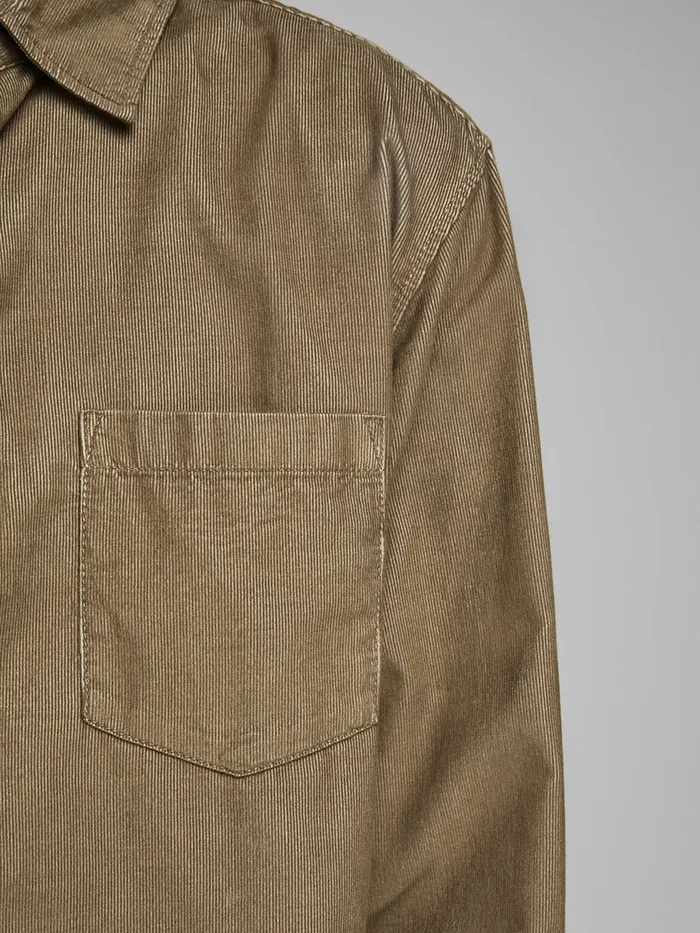 Shirts JACK and JONES Mens CORDUROY SHIRT Brown Sepia Tint Popular