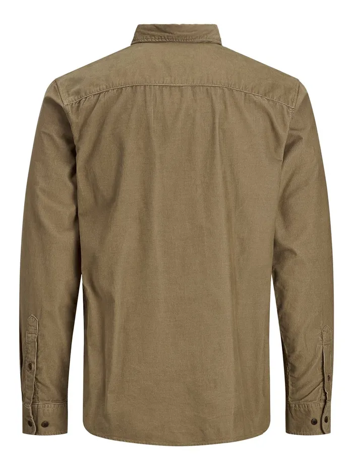 Shirts JACK and JONES Mens CORDUROY SHIRT Brown Sepia Tint Popular