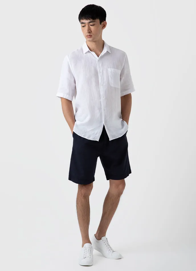 Shirts Short Sleeve Linen Shirt White ussunspel Men Shirts Short Sleeve Linen Shirt White ussunspel Men