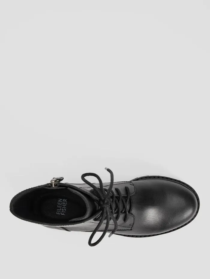 Shoes Women Eileen Fisher Coin Leather Bootie Black