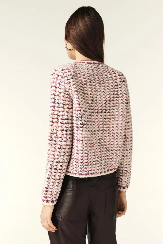 Short Knit Cardigan Beloni OffWhite Women Baandsh Sweaters and Cardigans