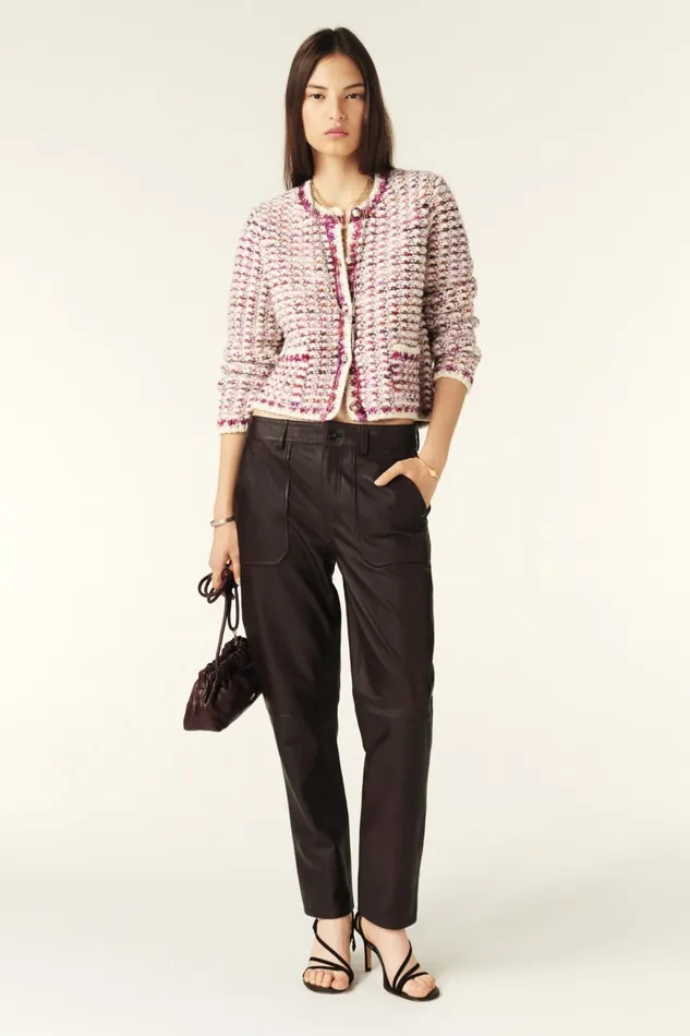 Short Knit Cardigan Beloni OffWhite Women Baandsh Sweaters and Cardigans