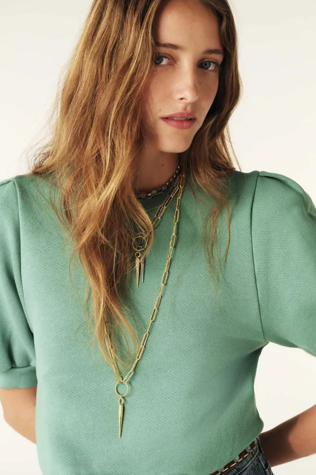 ShortSleeve Sweatshirt Tamar Green Women Baandsh Sweaters and Cardigans