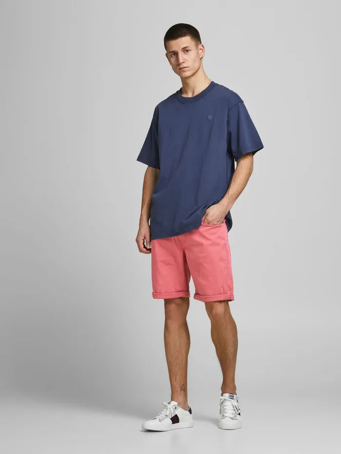 Shorts JACK and JONES Mens RICK ORIGINAL AKM SHORTS Pastel Slate Rose Gift for Friend