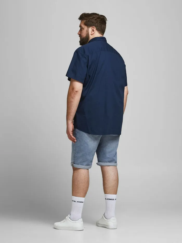Shorts JACK and JONES Mens RICK ORIGINAL PLUS SIZE DENIM SHORTS Blue Blue Denim Online