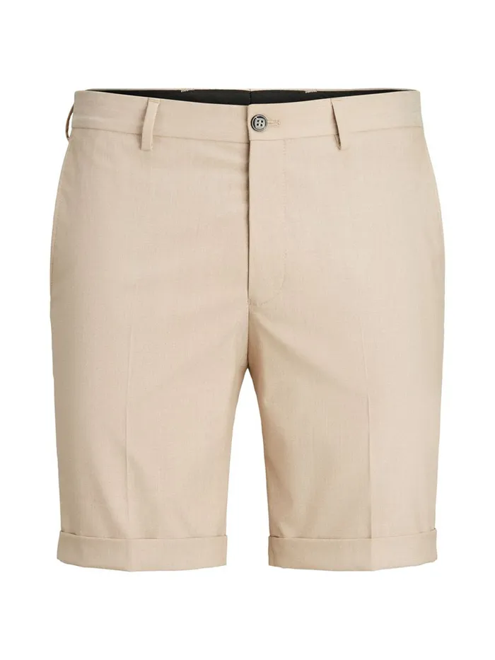 Shorts JACK and JONES Mens SLIM FIT CHINO SHORTS Beige White Pepper Casaul