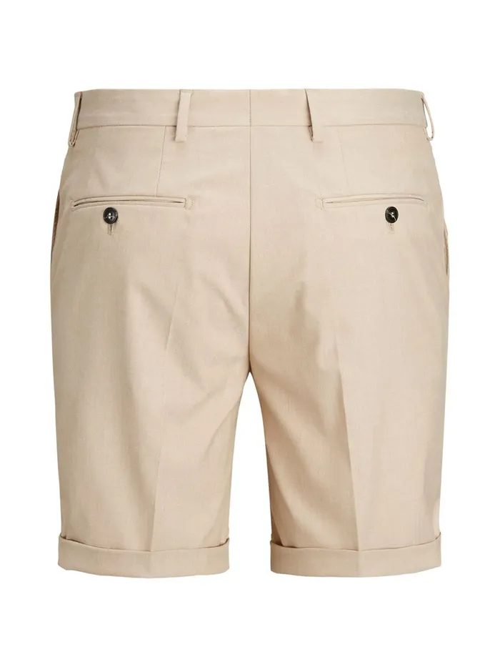 Shorts JACK and JONES Mens SLIM FIT CHINO SHORTS Beige White Pepper Casaul