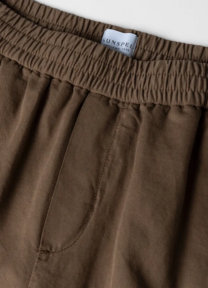 Shorts Men Cotton Linen Drawstring Shorts Dark Tan ussunspel Shorts Men Cotton Linen Drawstring Shorts Dark Tan ussunspel