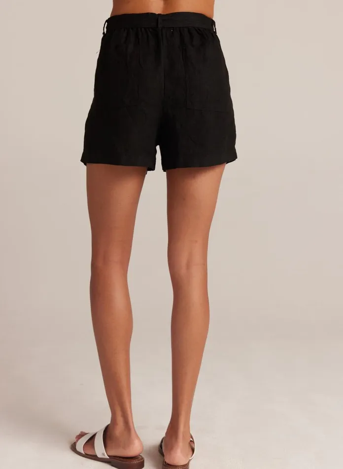 Shorts Women Bella Dahl Belted Pleat Front Short 8211 Black Shorts Women Bella Dahl Belted Pleat Front Short 8211 Black
